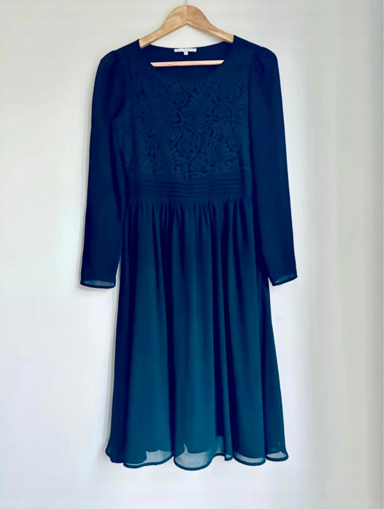 Prachtig zwart jurkje Mint & Berry draagmaat XS/S, Kleding | Dames, Ophalen of Verzenden, Zo goed als nieuw, Maat 36 (S)