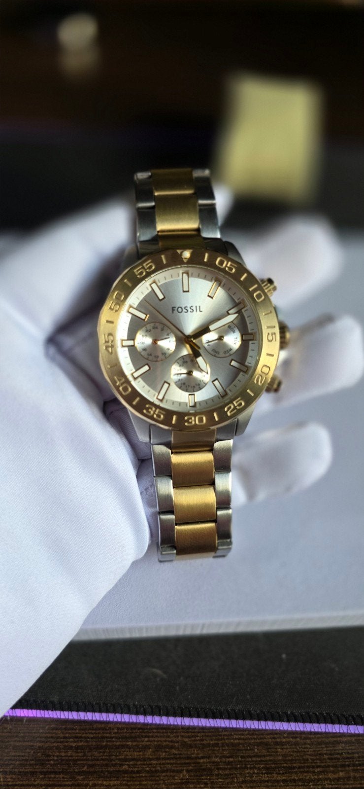 Fossil Bannon BQ2707 compleet set, Overige merken, Staal, Staal, Polshorloge