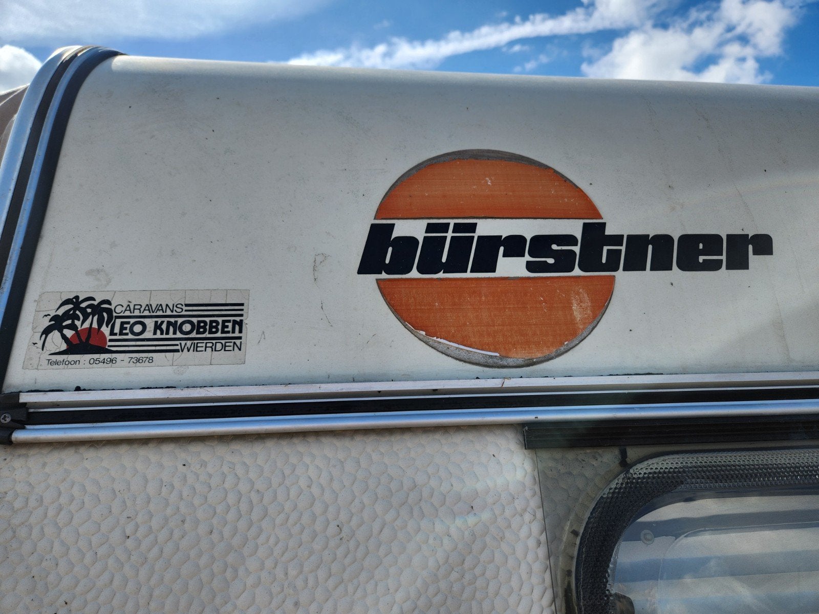 Retro Burstner 3804 Club Caravan uit 1986 - Uniek!, Caravans en Kamperen, Reservewiel, Kleine zit, Particulier, Bürstner