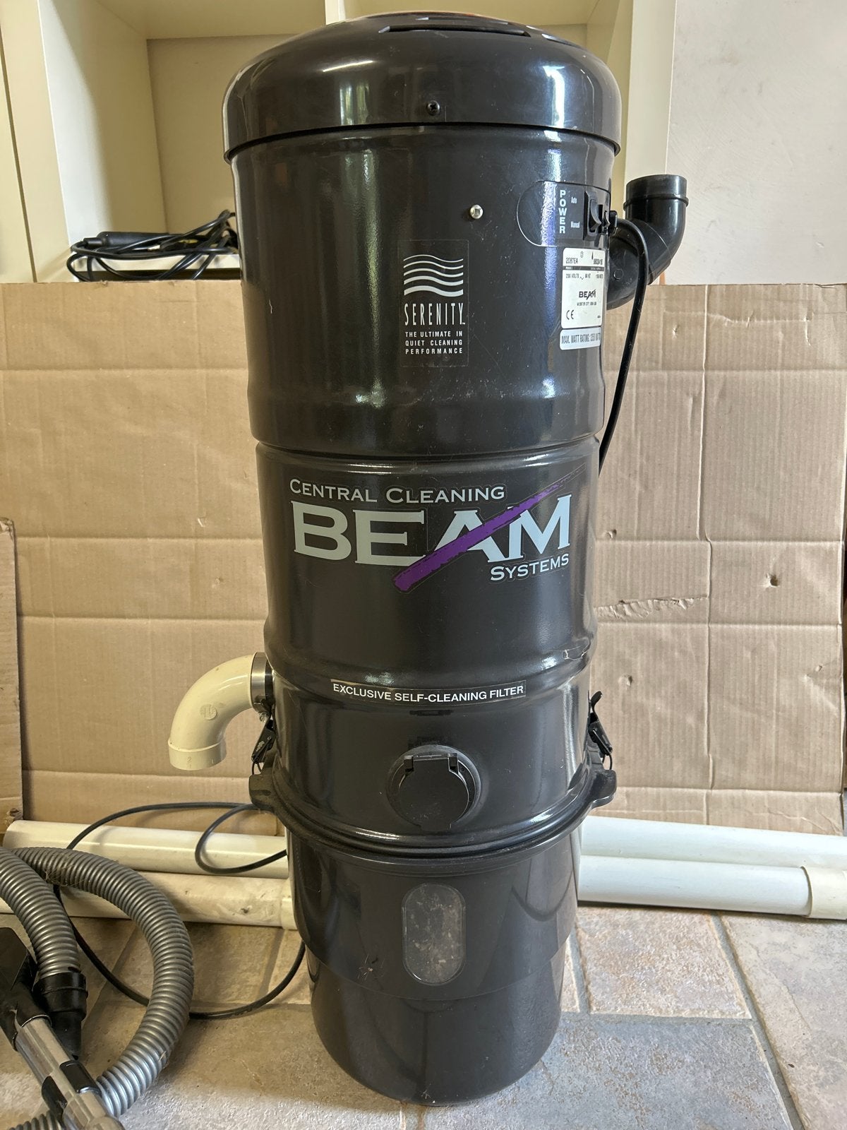 Beam Central Cleaning System Serenity Stofzuiger, Ophalen, Gebruikt, Overige typen, Reservoir