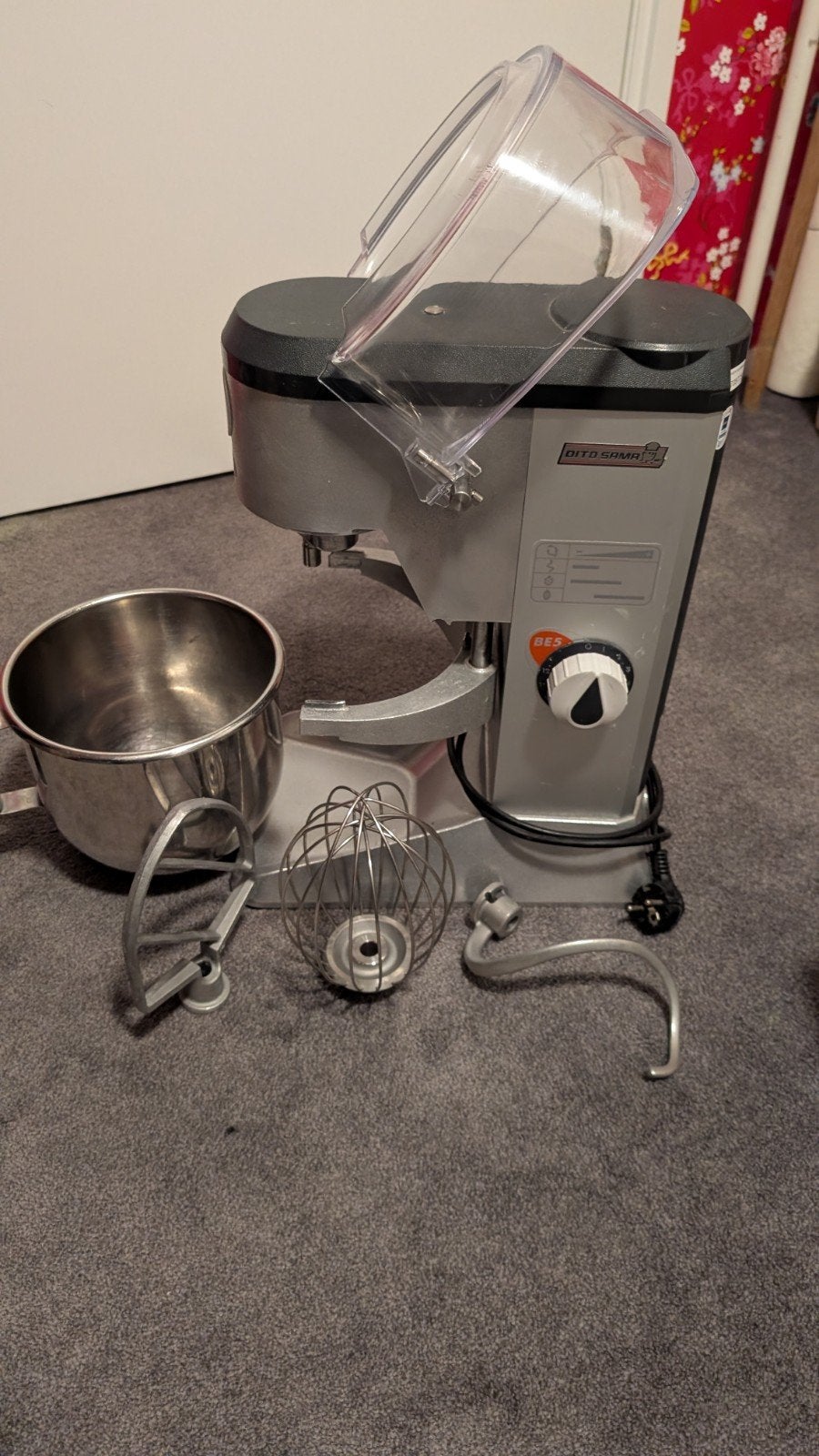 Professionele Bartscher keukenmachine met accessoires, 4 liter of meer, Ophalen, Gebruikt, 3 snelheden of meer