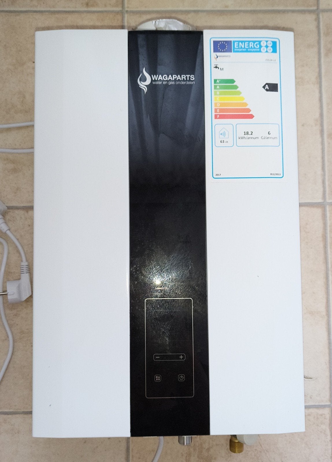 WAGAPARTS JSG24-LE Geiser - Zo goed als nieuw, Doe-het-zelf en Verbouw, Geisers en Boilers, Ophalen, Geiser, Minder dan 20 liter