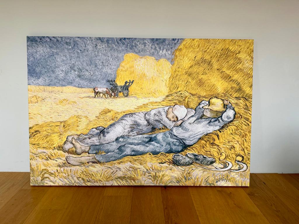 Van Gogh 'De Siësta' Canvas Schilderij, Antiek en Kunst, Kunst | Schilderijen | Klassiek, Ophalen