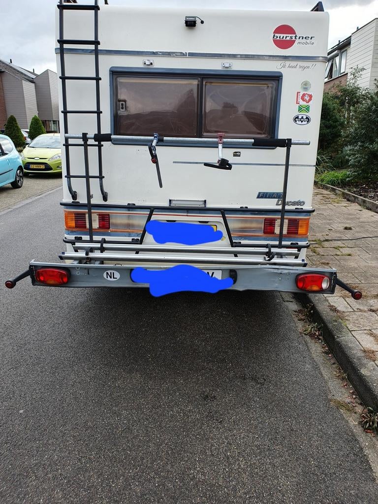 Fietsendrager voor camper, Ophalen