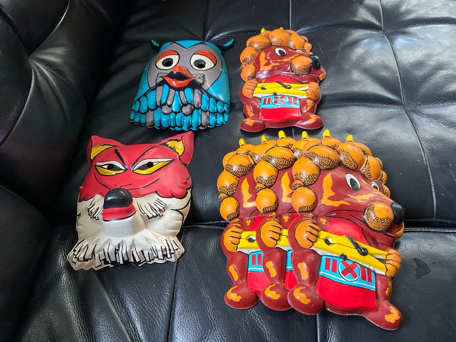 Vintage fabeltjeskrant feestmasker, Ophalen of Verzenden