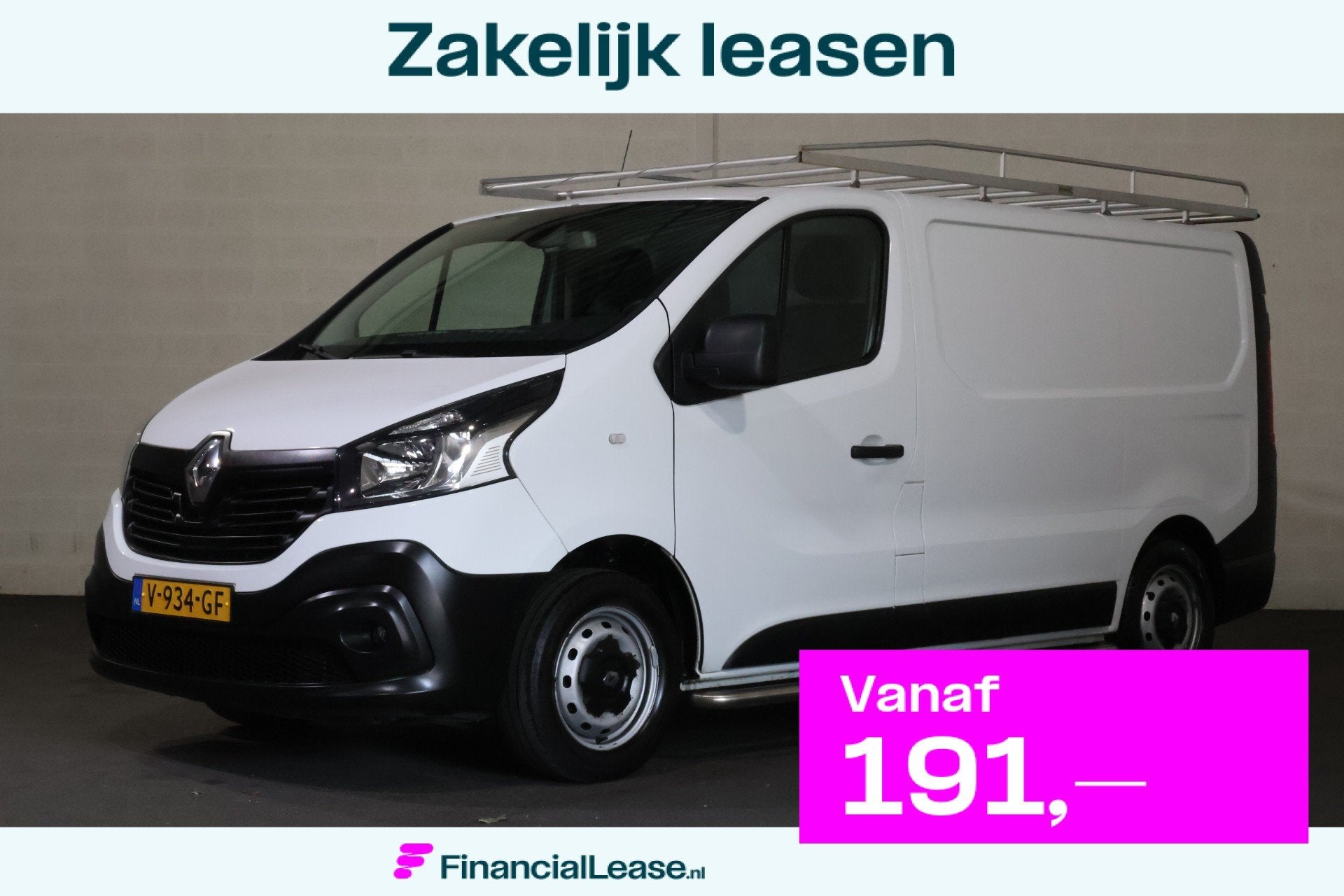 Renault Trafic 1.6 dCi Airco Inrichting Imperiaal Sidebars, Voorwielaandrijving, Gebruikt, Euro 6, Wit