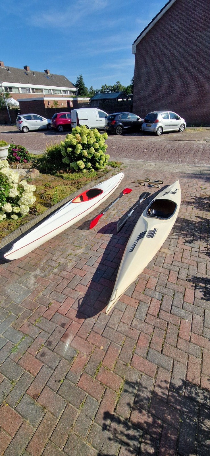 2 Kano's (Demarrage sunshine & Wato Kampen) met peddels en d, Watersport en Boten, Kajaks, Ophalen, Gebruikt, 1-persoons