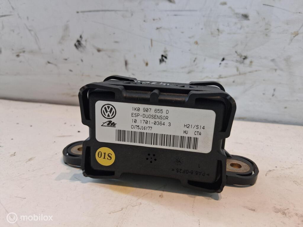 ESP duo sensor Audi A3 8P 2.0 FSI ('03-'12) 1K0907655D, Audi, Gebruikt, Audi, Ophalen of Verzenden
