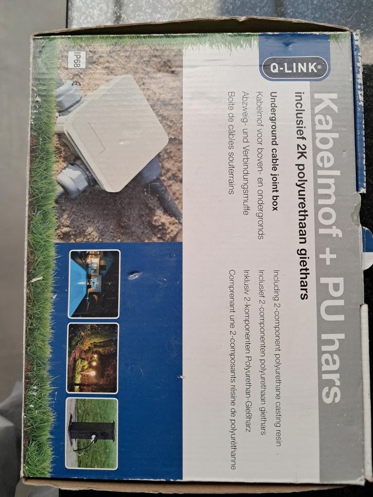 Q-Link Kabelmof + PU hars, Ophalen
