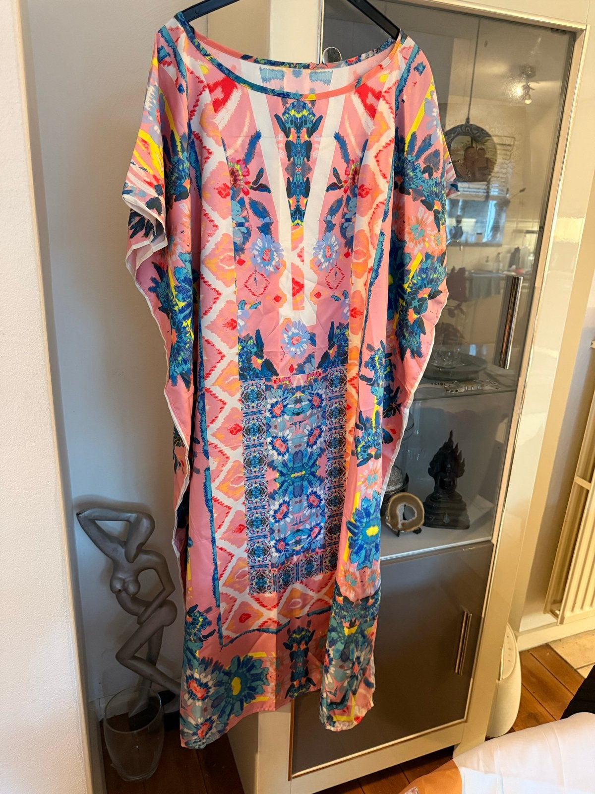 Chic Me Kaftan met kleurrijk patroon, maat 52/54, Ophalen of Verzenden, Nieuw, Meerkleurig, Jurk