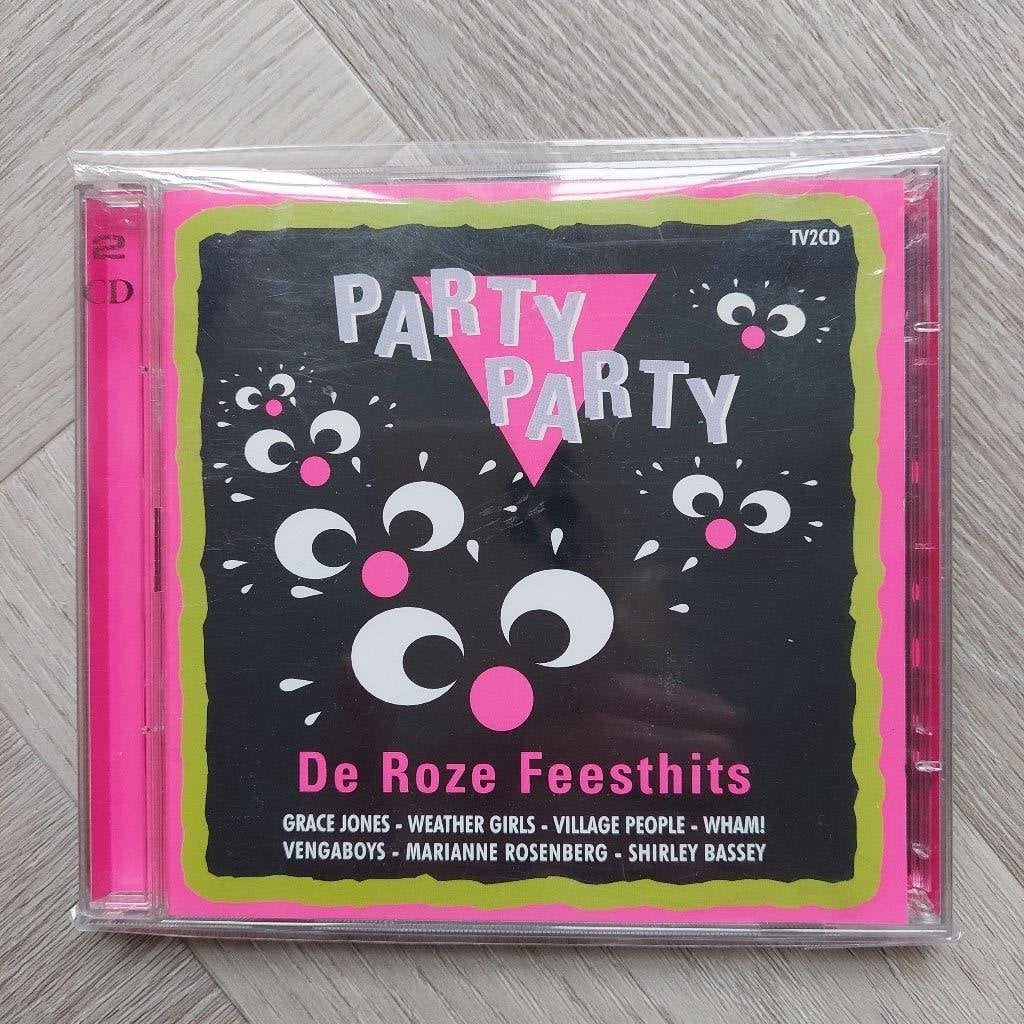 2CD / Various / Party Party - De Roze Feesthits, Nieuw, Inclusief boekje, Ophalen of Verzenden, Verzamelalbum, Disco