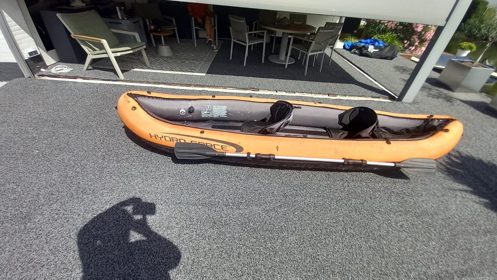 Opblaasbare Hydro-Force Kajak voor 2 personen, Watersport en Boten, Kajaks, Ophalen, Opblaasbaar, Zo goed als nieuw, 2-persoons