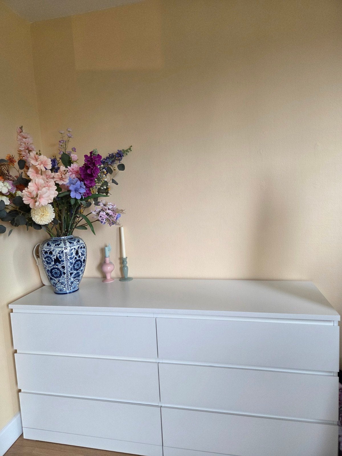 IKEA MALM ladekast wit 6 lades, Ophalen, Zo goed als nieuw, 125 cm of meer, 50 – 75