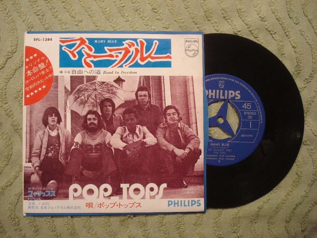 Pop Tops 7" Vinyl Single: ‘Mamy Blue’ (Japan) V1, Ophalen of Verzenden, Zo goed als nieuw, 7 inch, Pop