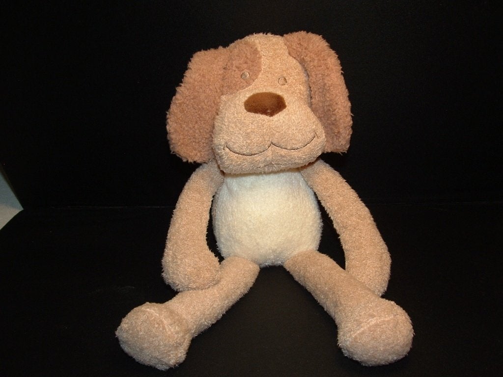 MOOIE HOND ZACHTE BADSTOF BEIGE /WIT MET BRUINE OREN, Ophalen of Verzenden, Nieuw, Overige typen
