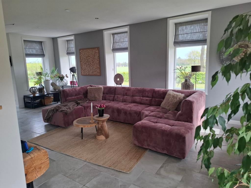 Beige geweven jute vloerkleed 240x170 cm, Ophalen, Beige, 150 tot 200 cm, 200 cm of meer