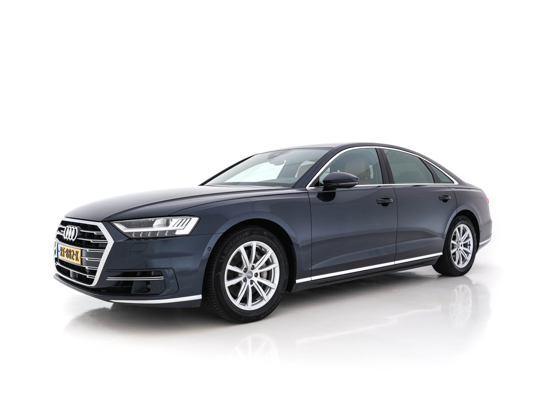 Audi A8 50 TDI Quattro MHEV Aut. *MATRIX-LED | LEATHER | DIG, Automaat, Gebruikt, Euro 6, Blauw