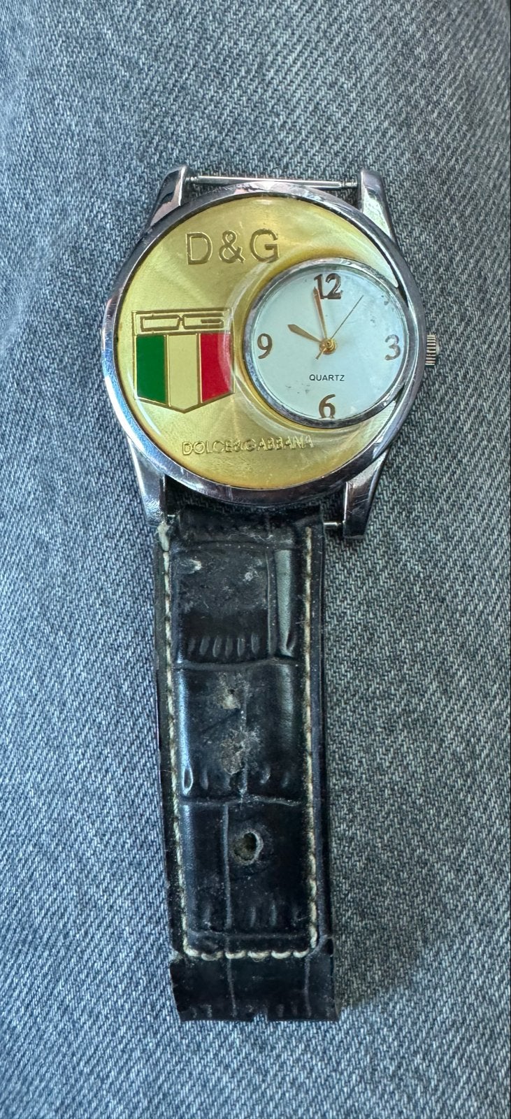 D&G Dolce & Gabbana horloge italiaanse vlag, Ophalen of Verzenden