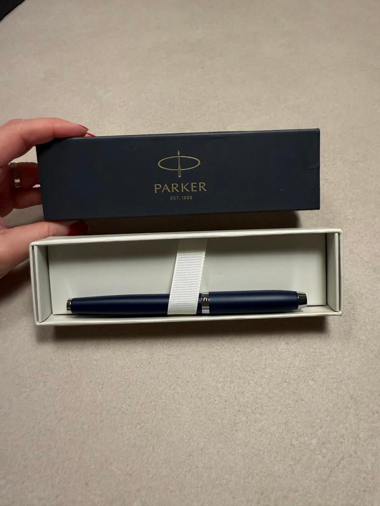 Parker blauwe pen in doos, Ophalen of Verzenden, Nieuw
