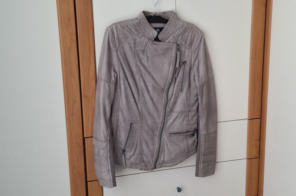 Mc Gregor leren jas dames - kleur taupe, maat 36, Kleding | Dames, McGregor, Beige, Ophalen of Verzenden, Zo goed als nieuw