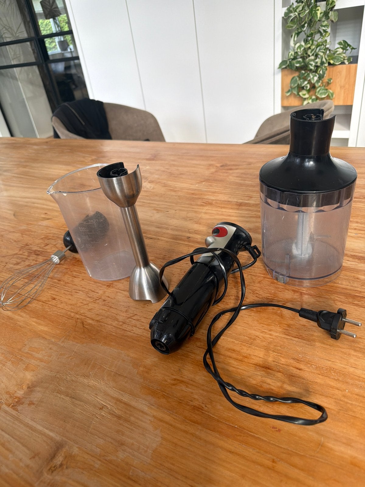 Braun Multiquick Staafmixer 800W met Garde en Hakmolen, Witgoed en Apparatuur, Gebruikt, 3 snelheden of meer, Ophalen of Verzenden