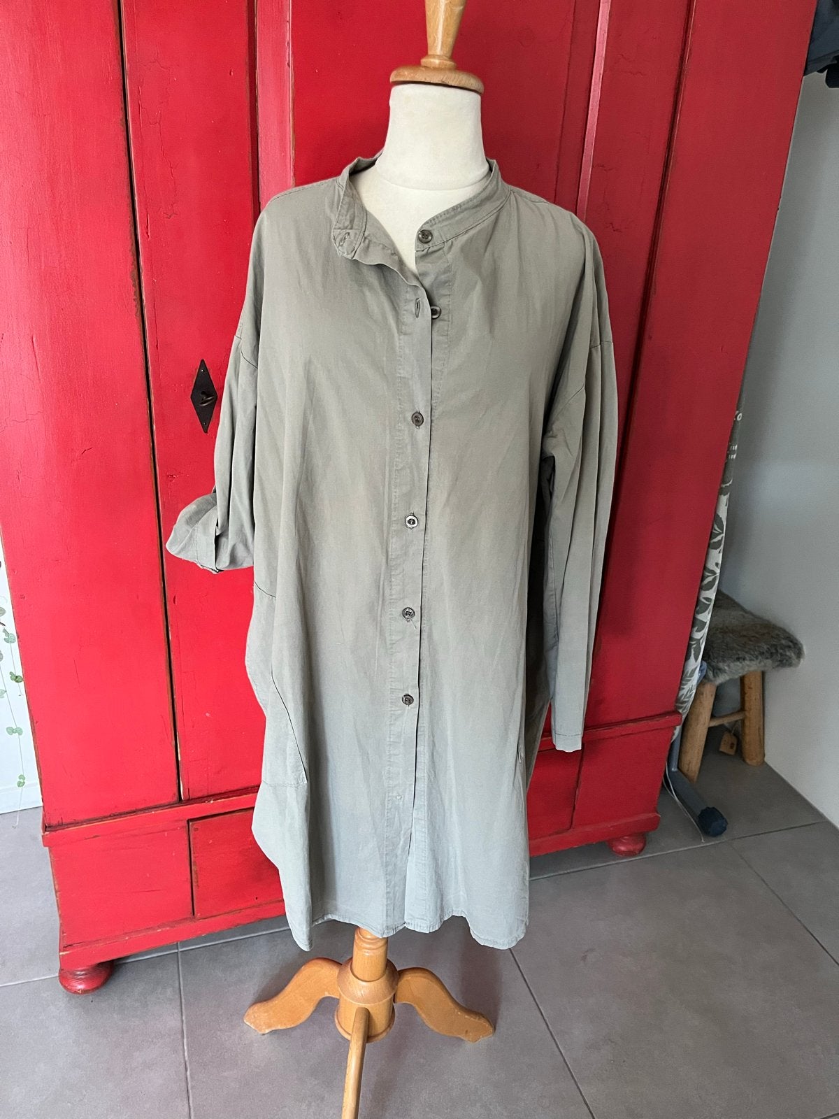 Kaki tuniek blouse 42/44 Planet, Ophalen of Verzenden, Gedragen, Maat 42/44 (L), Groen