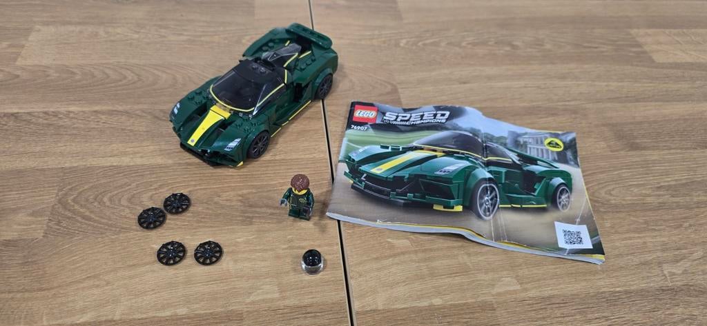 LEGO Speed Champions 76907 Lotus Evija - Compleet met boekje, Ophalen of Verzenden, Zo goed als nieuw