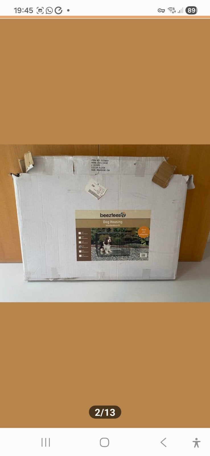 Beeztees draad hondenbench 89x60x66cm.
- Van Beeztees ⁃, Ophalen, Zo goed als nieuw, Minder dan 65 cm