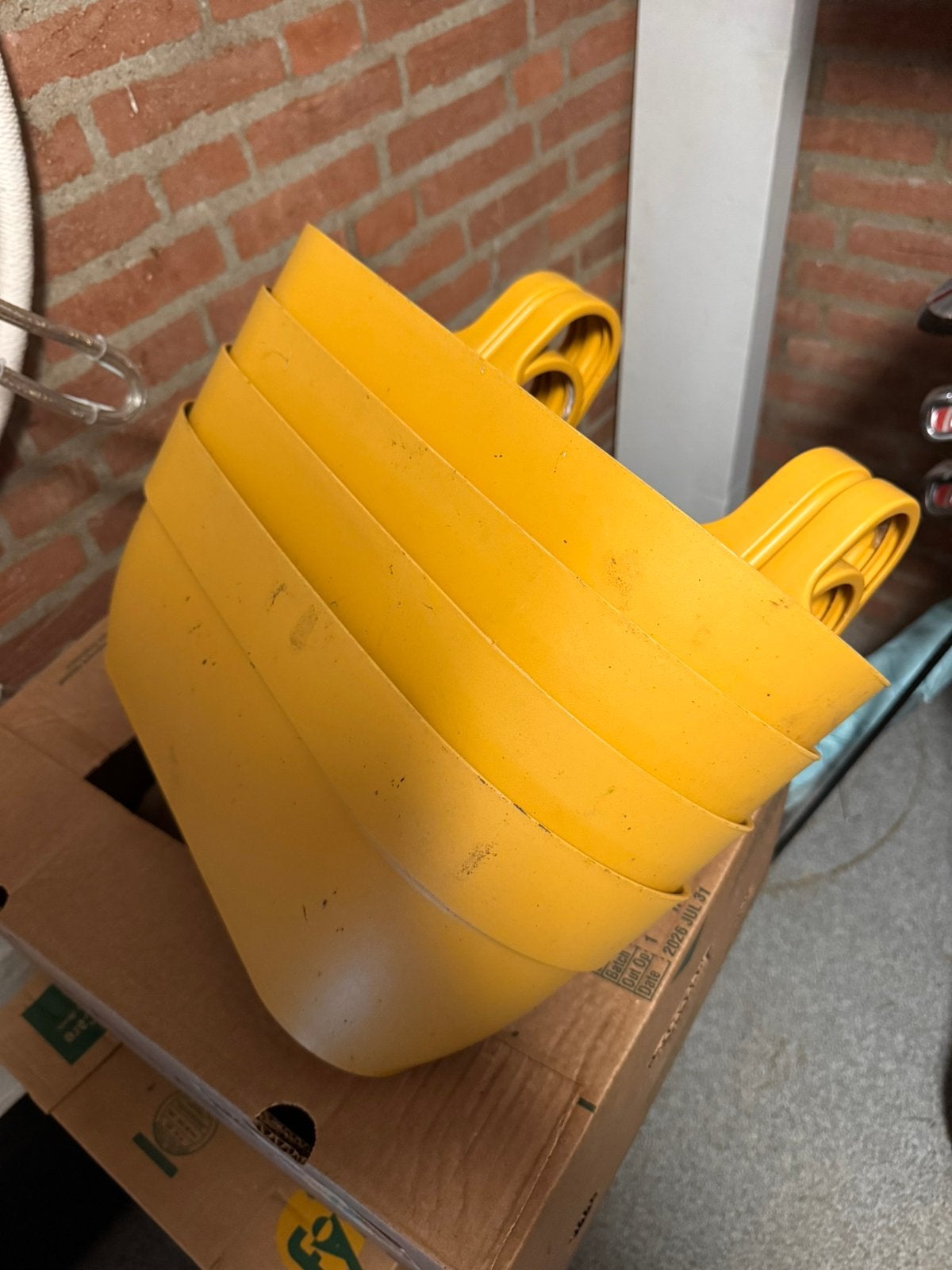 Kunststof hangbakken 4st., Ophalen, Rond, Kunststof, Minder dan 30 cm