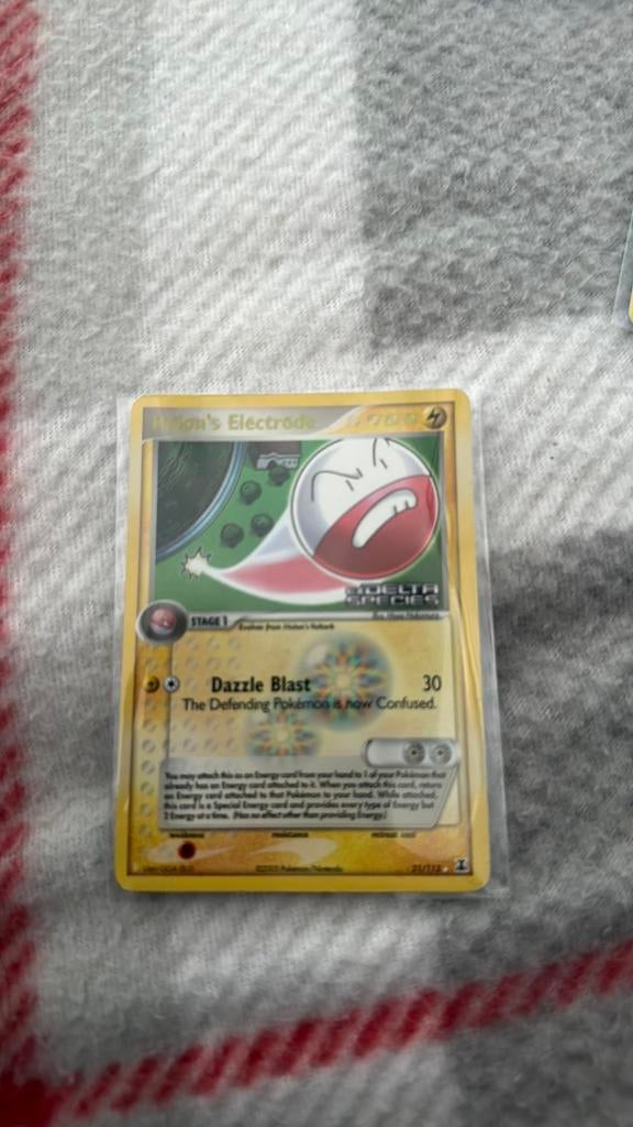Holon's Electrode STAMPED EX Delta Species 21/113 Pokemon, Ophalen, Zo goed als nieuw