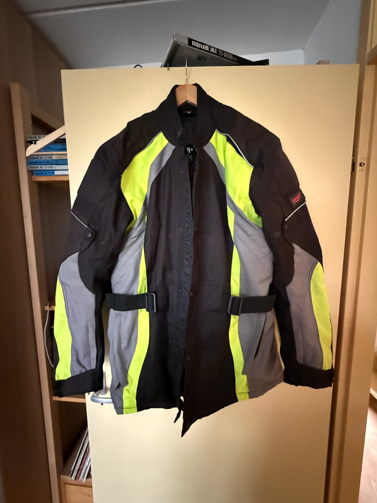 MotorX Textiel Motorjas Zwart/Geel Maat XL, Motoren, Kleding | Motorkleding, Ophalen of Verzenden, Tweedehands, Heren, Jas | textiel