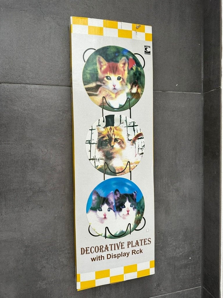 Nieuwe decoratieve wandborden met katten en ophangsysteem, Nieuw, Wandbord of Wandpaneel, Met ophangsysteem, Meerkleurig