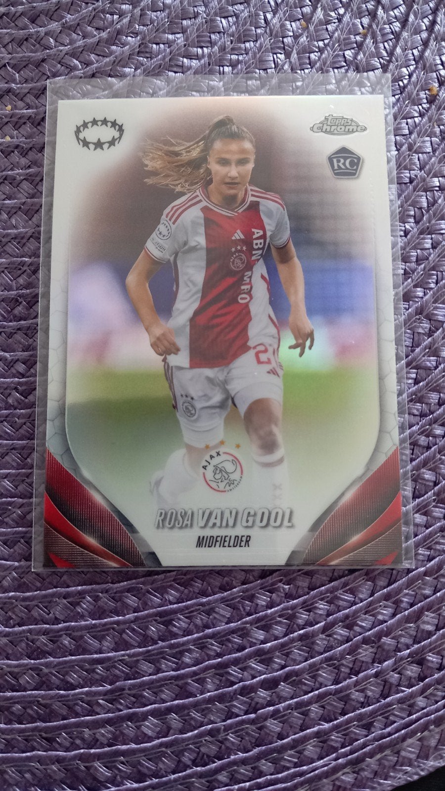 Rosa van Gool Topps Chrome RC Refractor Ajax Spelerskaart, Verzenden, Nieuw, Ajax, Spelerskaart