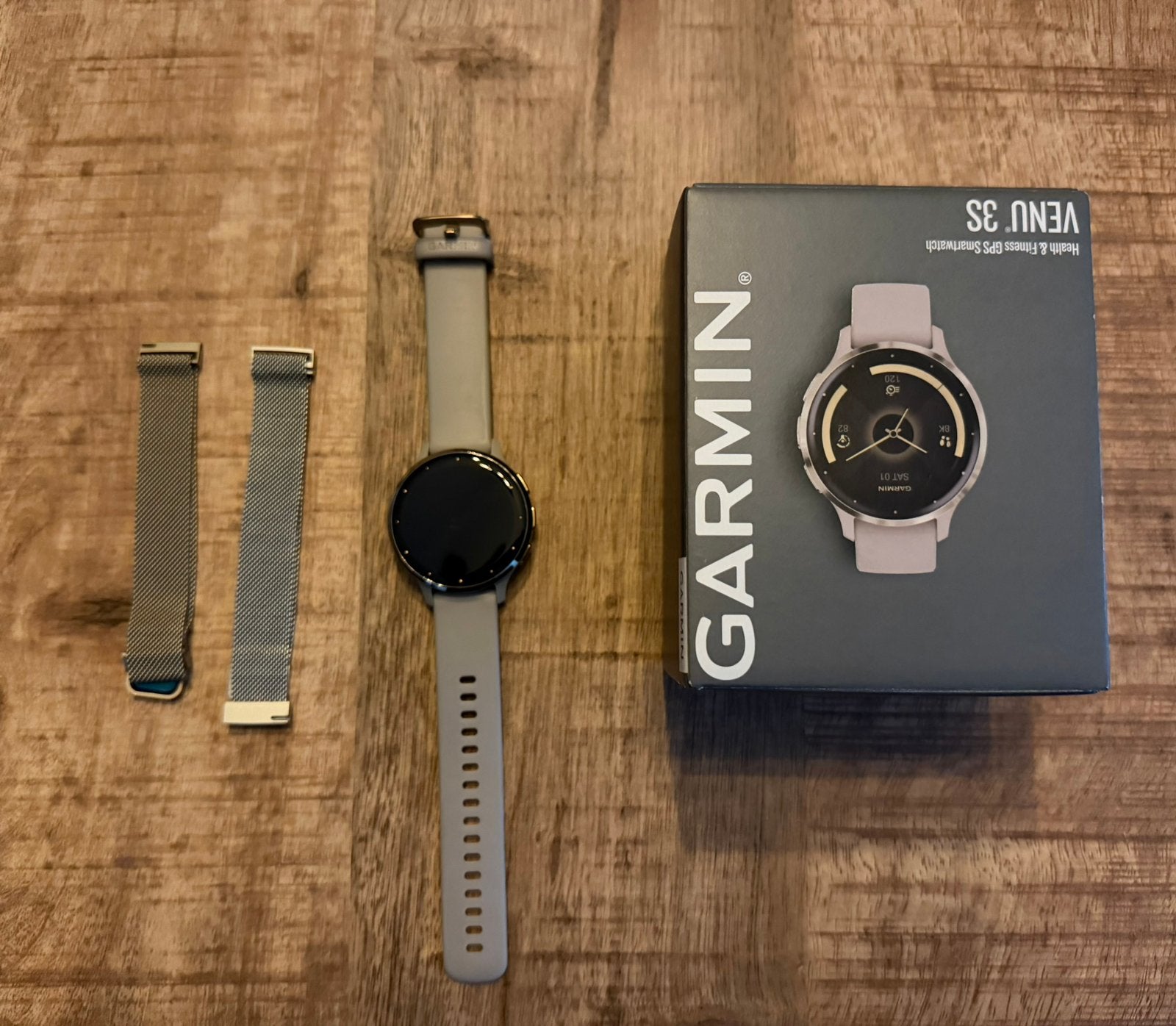 Garmin venu 3S, Ophalen, Zo goed als nieuw, Zwart, Android