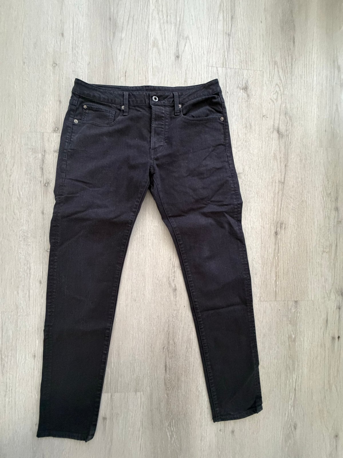 G-Star RAW 3301 Slim Jeans Zwart W33-W34, Ophalen of Verzenden, Zo goed als nieuw, Zwart, W33 - W34 (confectie 48/50)