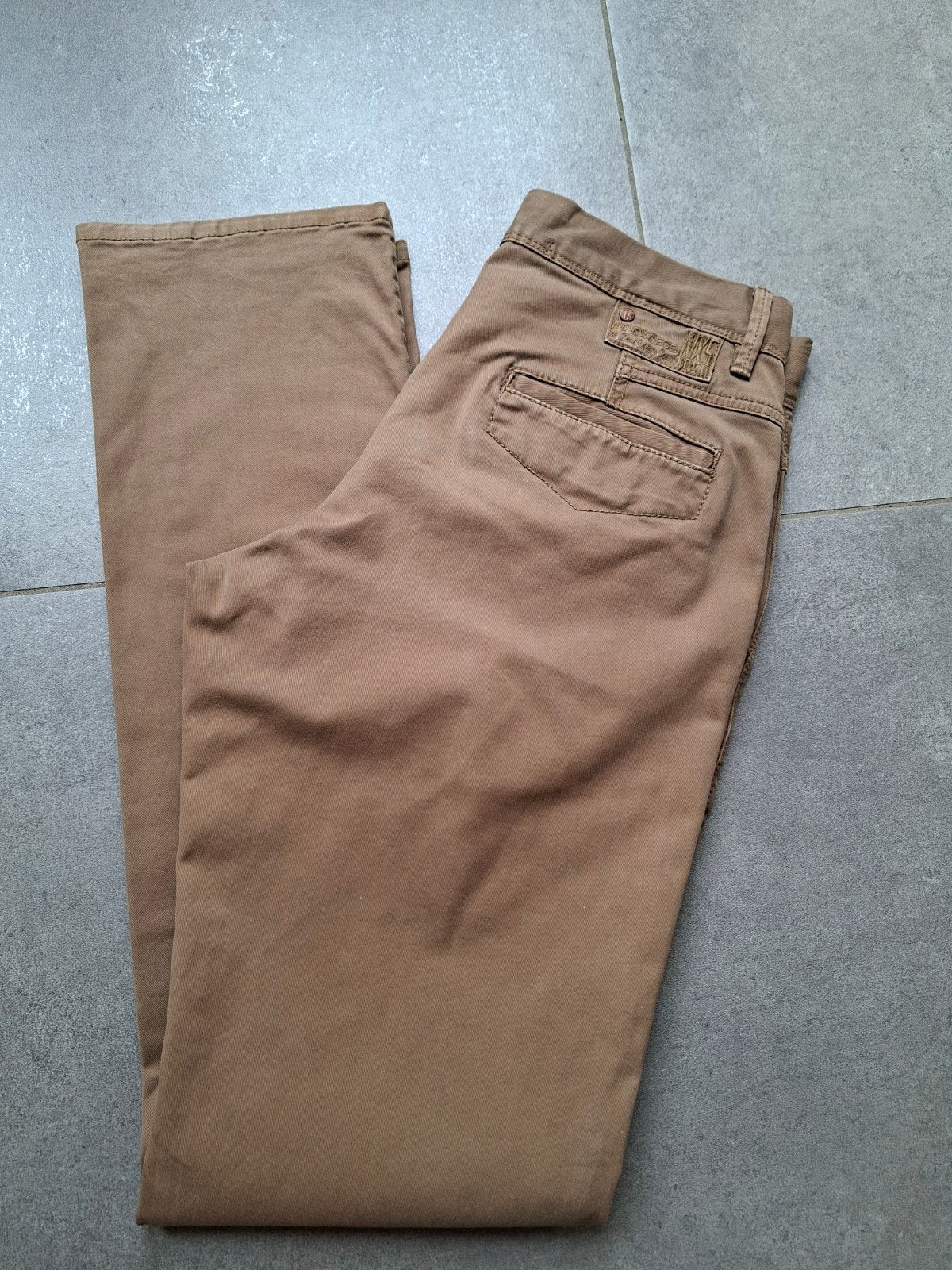 Zandkleurige broek No Excess 28/34., Ophalen of Verzenden, Zo goed als nieuw, Overige maten