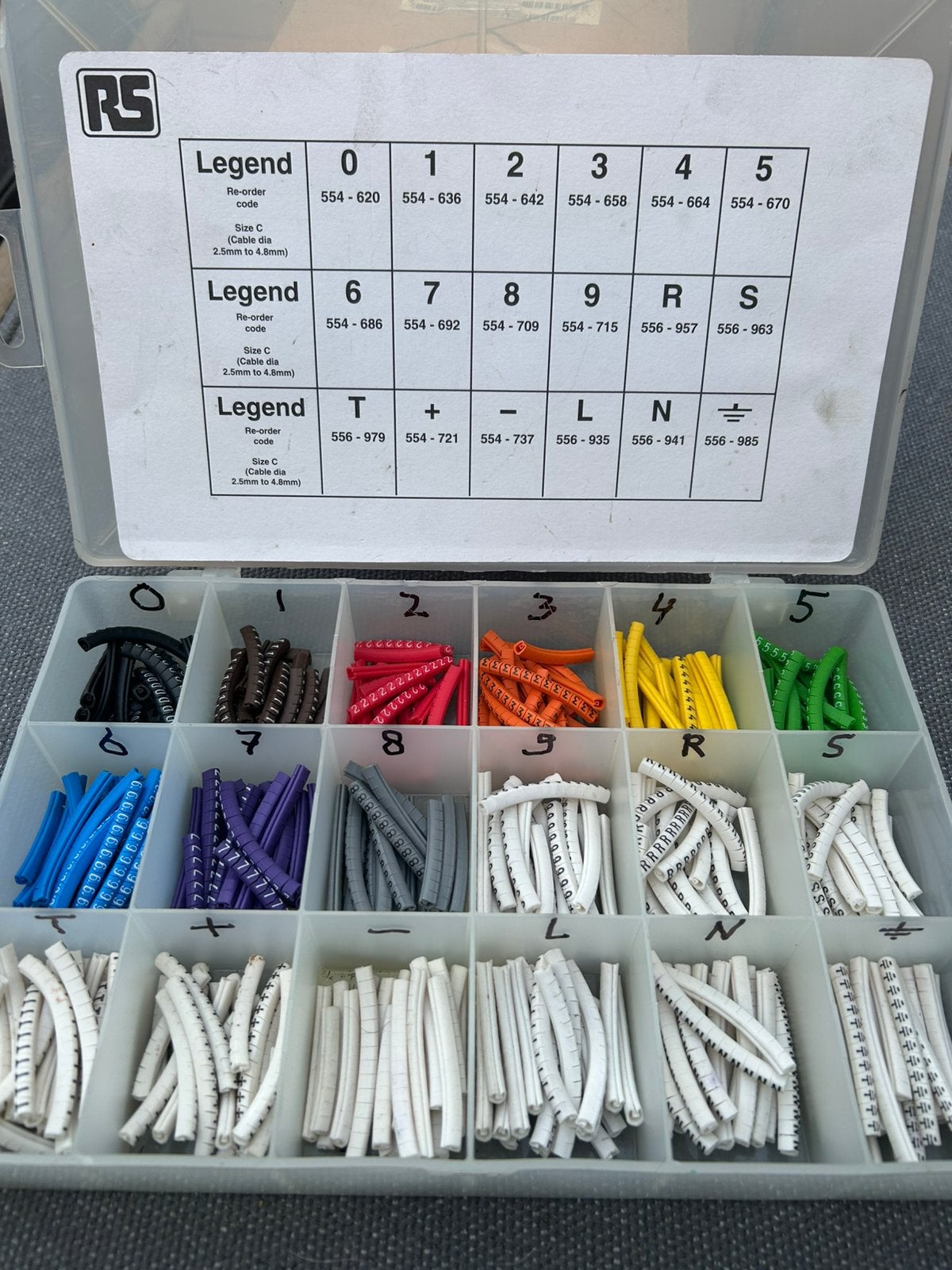 RS Cable Identification Sleeve Kit – Type C, Computers en Software, Ophalen of Verzenden, Nieuw