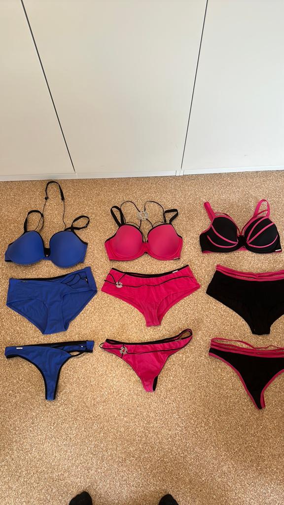 Sapph lingerie 85 D XL, Ophalen of Verzenden, Roze, Setje