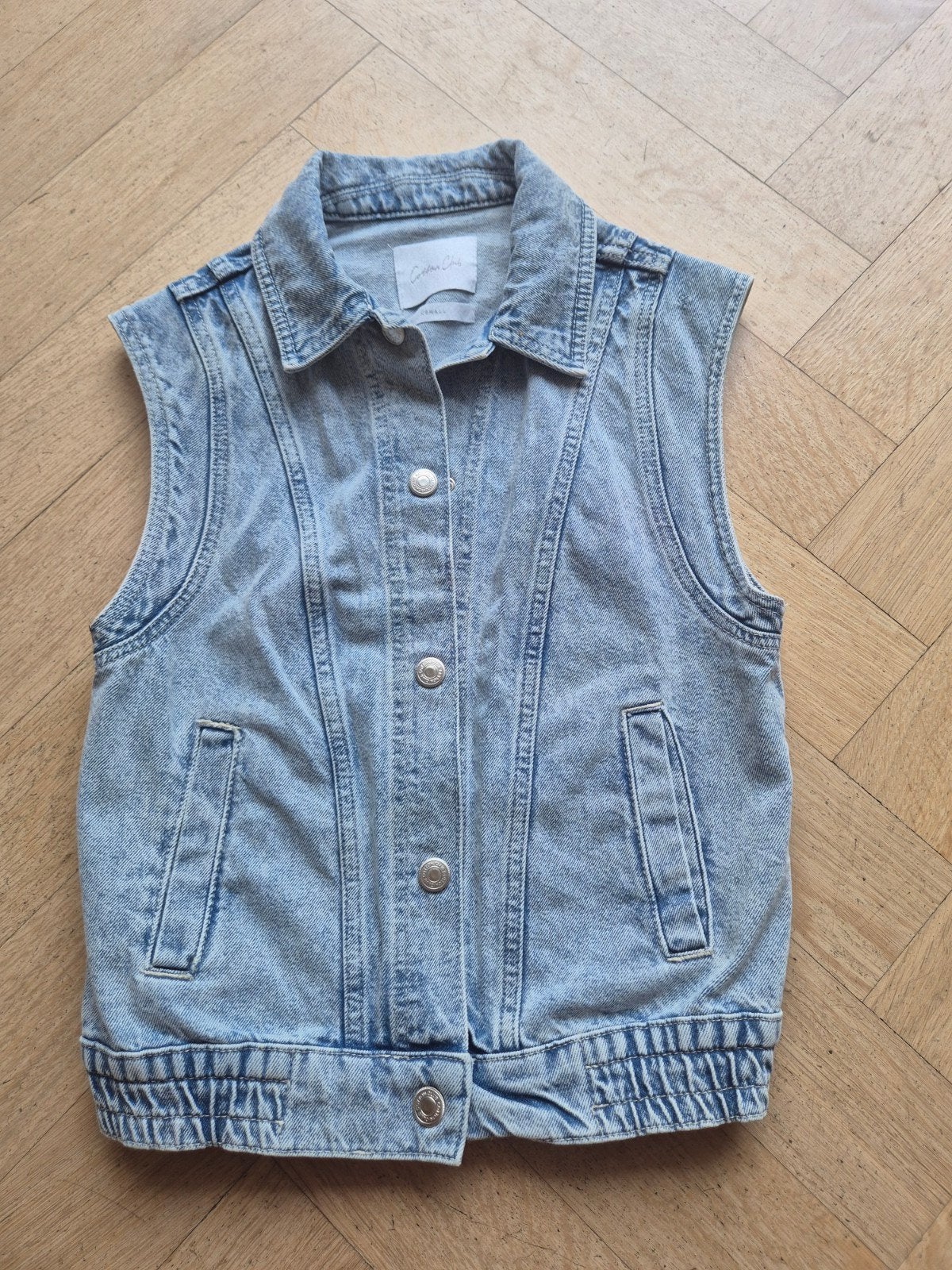 Leuke dames spijker gilet mt X S Cotton club, Kleding | Dames, Blauw, Ophalen of Verzenden, Zo goed als nieuw, Maat 34 (XS) of kleiner