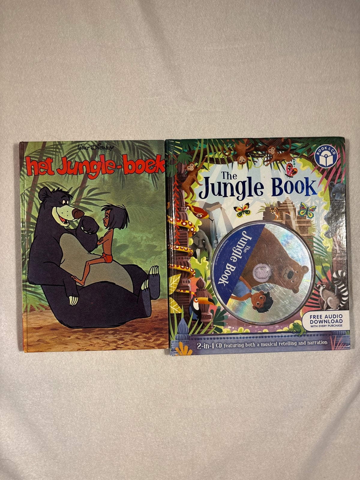 Het Jungle Boek - Disney Boek & CD Set, Ophalen, Zo goed als nieuw, Fictie algemeen