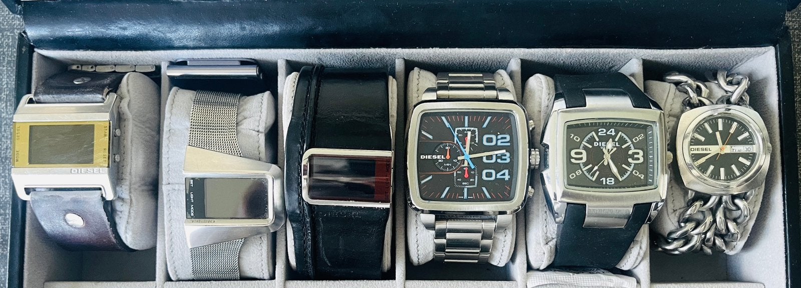 COMPLETE DIESEL VINTAGE HORLOGECOLLECTIE, Ophalen of Verzenden, Zo goed als nieuw, Overige merken