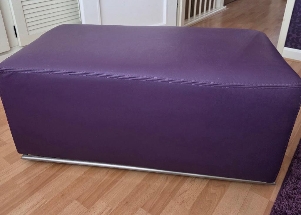 Hocker, Ophalen, Leer, 75 tot 100 cm, Zo goed als nieuw