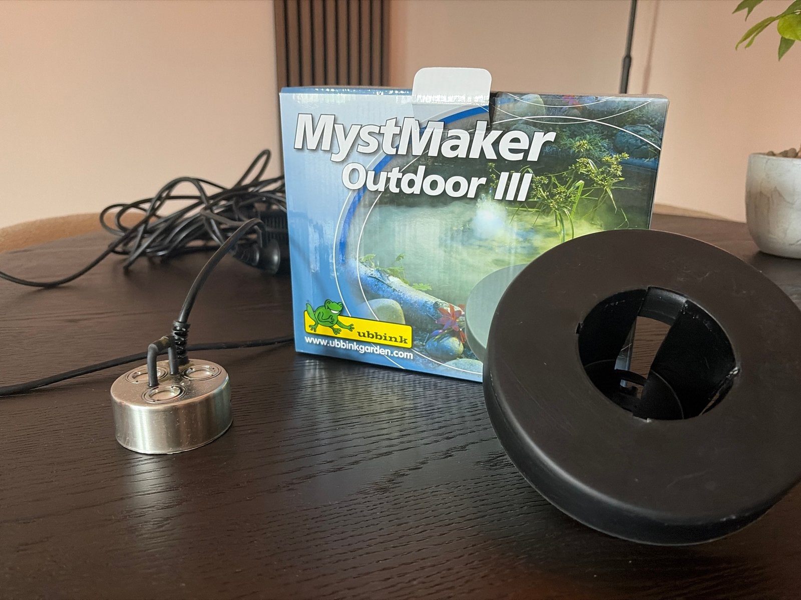 Ubbink MystMaker Outdoor III - Mistmaker voor vijver/tuin, Ophalen of Verzenden, Zo goed als nieuw, Overige materialen, Waterornament