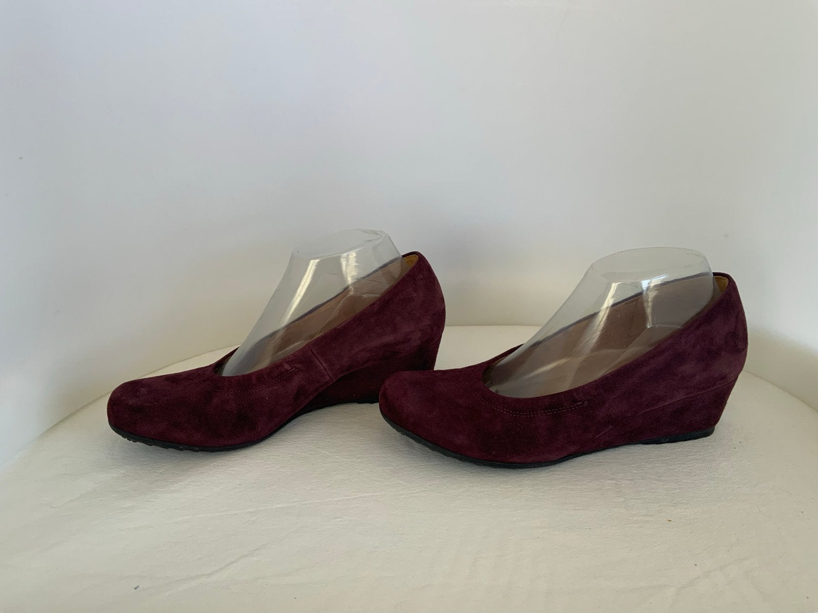 Gabor Comfort 6 G (39 G) suède sleehakken - Bordeauxrood, Ophalen of Verzenden, Zo goed als nieuw, Rood, Schoenen met hoge hakken