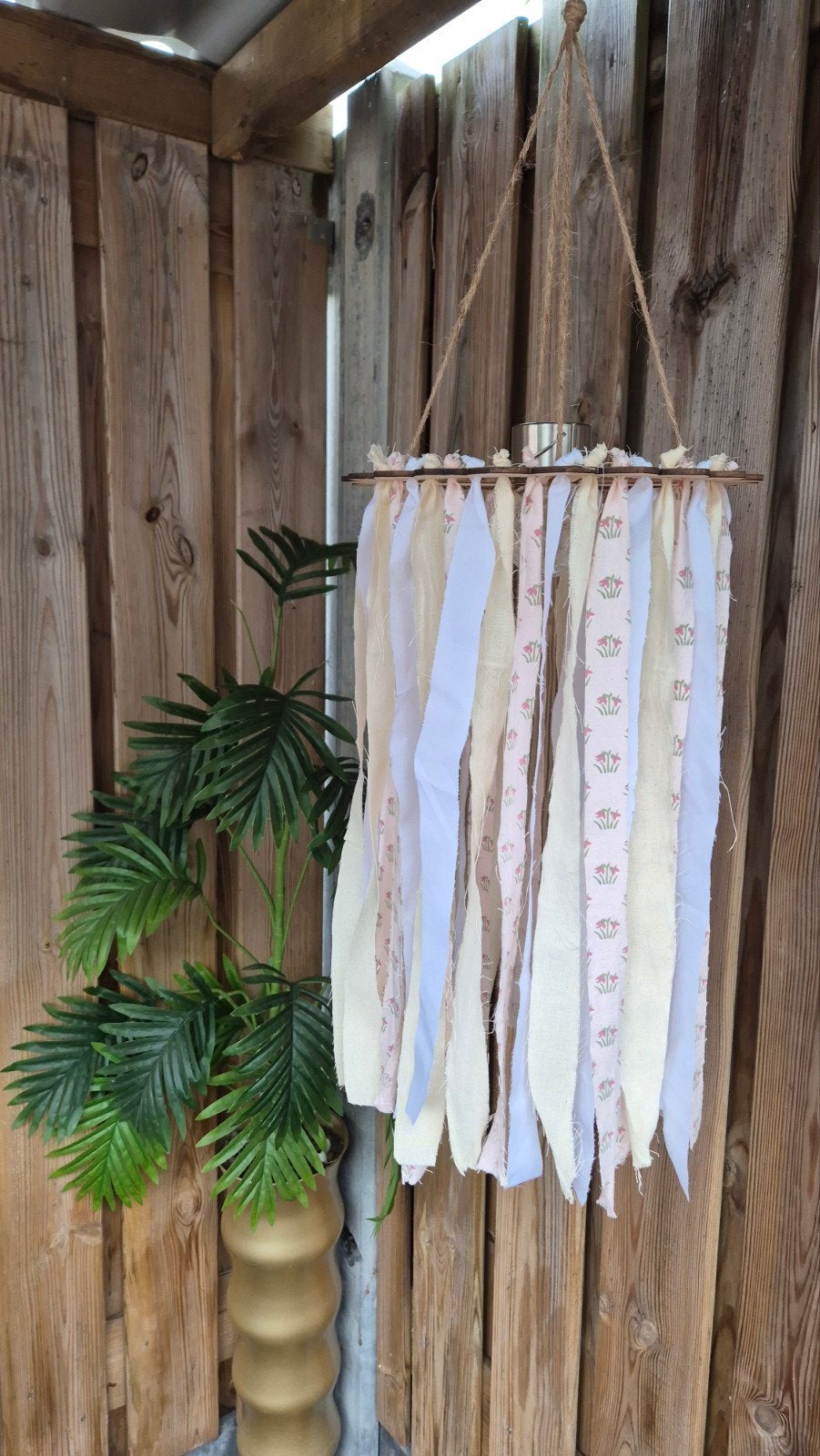 Boho windvanger met warm licht – handgemaakt & uniek, Ophalen of Verzenden, Nieuw