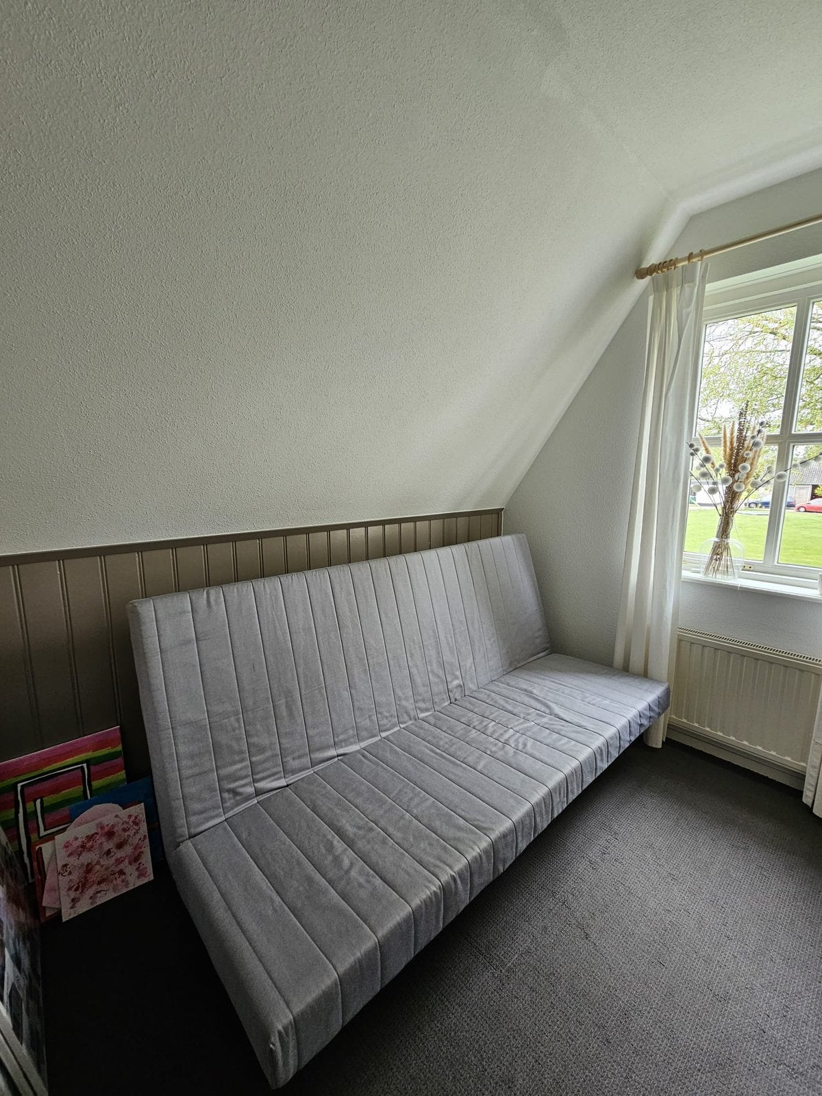 Slaapbank IKEA, Ophalen, Tweepersoons, 140 cm, Zo goed als nieuw