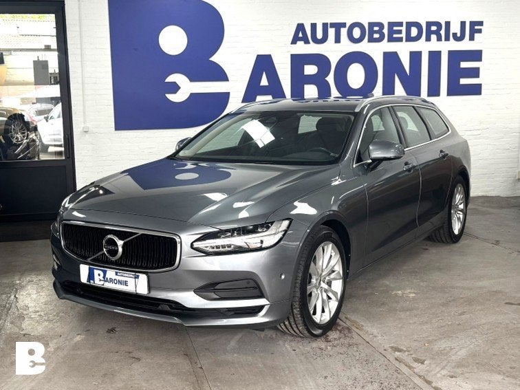 Volvo V90 2.0 T5 Momentum, Auto's, Volvo, 15 km/l, 93 €/maand, Zilver of Grijs, 750 kg