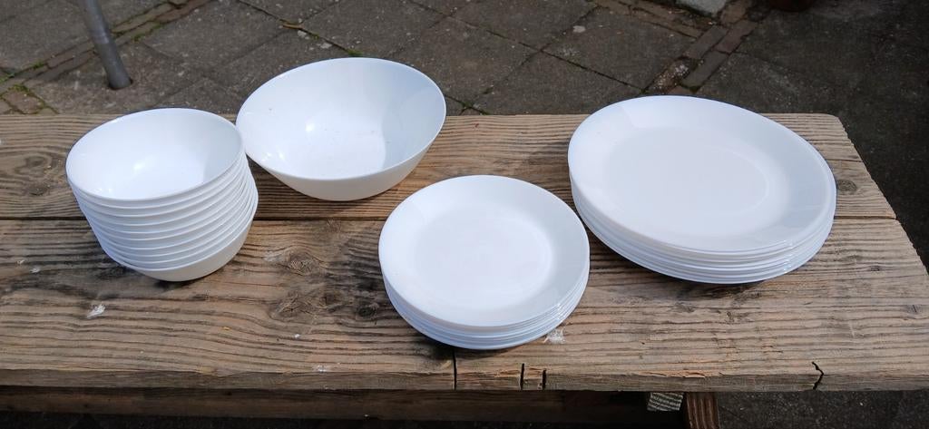 Arcopal servies 31 delig, Ophalen, Bord(en), Overige stijlen, Glas