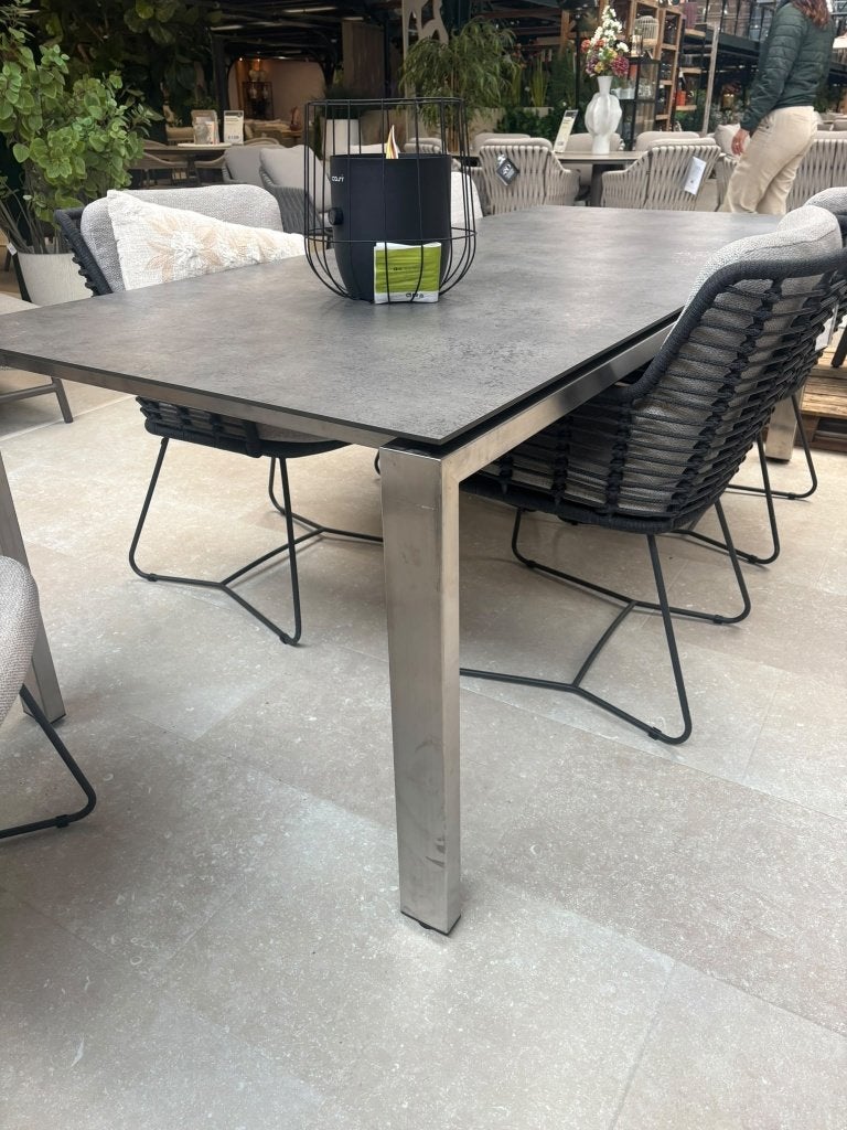 4 Seasons | Tuinset Fabrice-Goa | Showroommodel, Tuin en Terras, Ophalen, 5 zitplaatsen, Zo goed als nieuw, Rvs