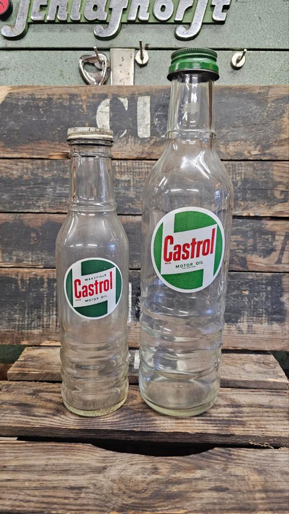 Castrol  olieflessen 2x, Ophalen of Verzenden, Zo goed als nieuw